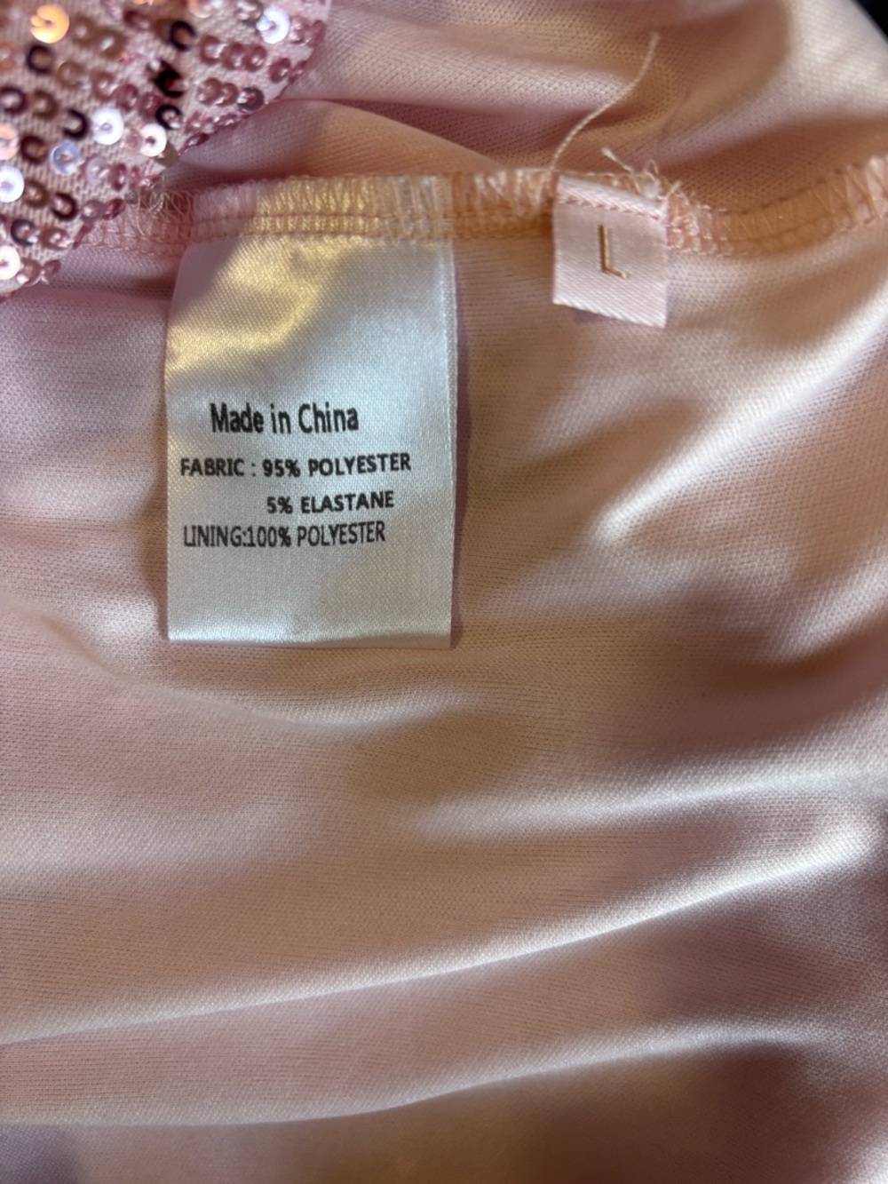 Pink Sequin Draped Wrap Mini Dress - Picture 3 of 3